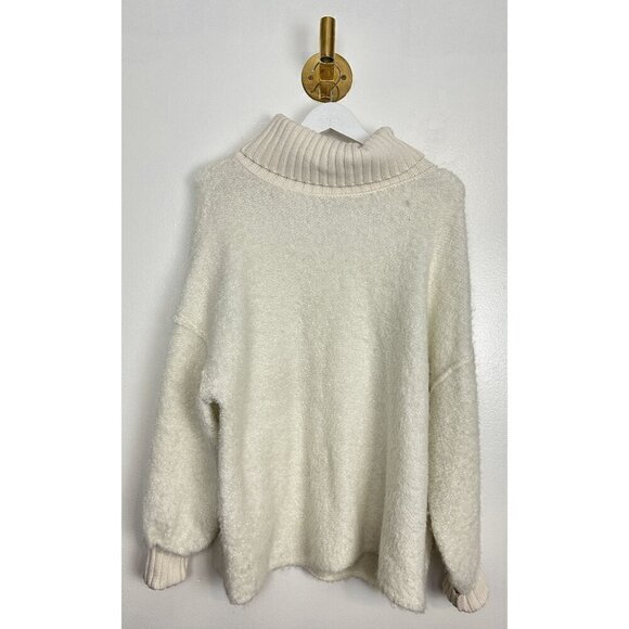 FREE PEOPLE Milo Tunic Sweater in Evening Cream Size X-Small - Picture 5 of 15
